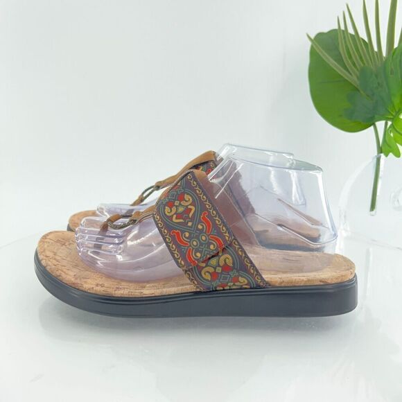 Alegria Women Moxi Sandal Size 40 10 Free Spirit Saddle Platform Slide Thong - Picture 6 of 14
